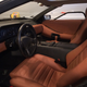 Finishing out the interior in matching leather.